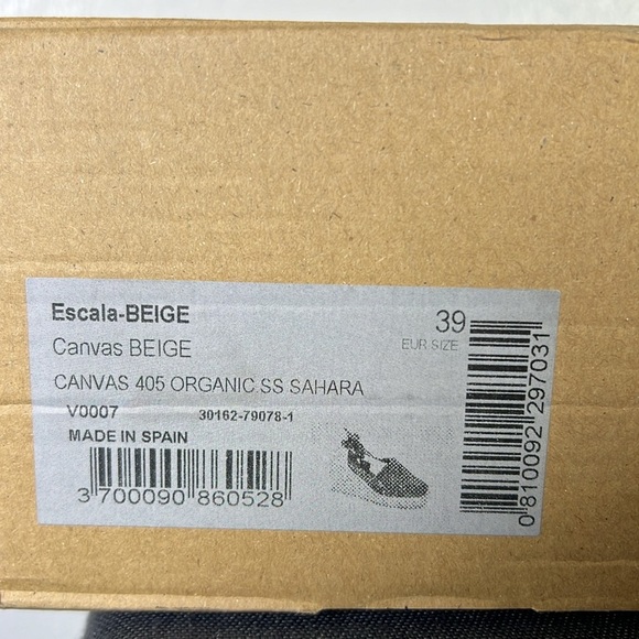 Viscata Escala Espadrille Canvas Wedges w/Sleek Ankle Laces Size 39 EUR Size - Picture 7 of 8